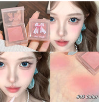 6-Piece Matte Lipstick and Blush Makeup Set with Necklace