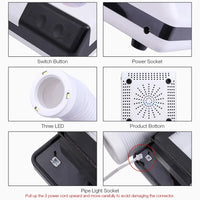Professional 2-in-1 Nail Dust Collector with LED Lighting
