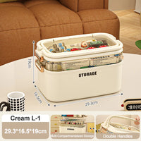Portable Multi-Layer Family First Aid Organizer