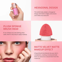 Long-Lasting Waterproof Liquid Matte Blush