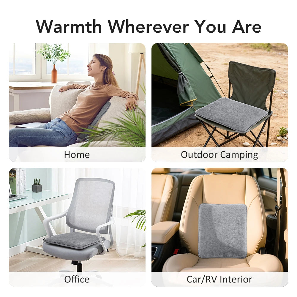 USB Heated Seat Cushion for Office, Home, and Car - 6