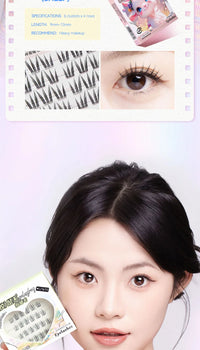 No-Glue DIY Segmented False Eyelashes