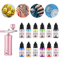 Professional Airbrush Paint Set for Nail Art and Crafts