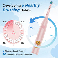 Rechargeable Cartoon Electric Toothbrush for Kids