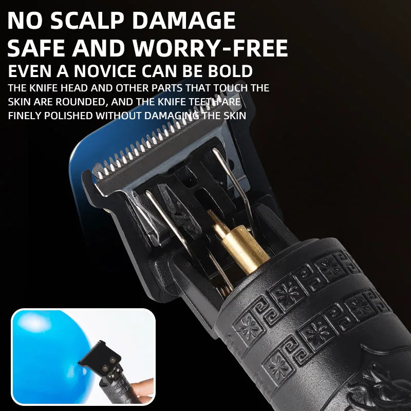 Professional Rechargeable Electric Hair Trimmer for Men - 6