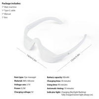 EMS Red Light Eye Massager for Dark Circles and Fatigue