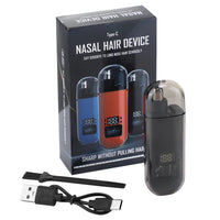 Electric Rechargeable Nose and Ear Hair Trimmer with LED Display