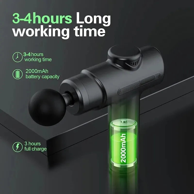 Deep Tissue Percussion Muscle Massage Gun with 8 Heads - 5