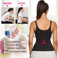 Zipper Waist Trainer Vest for Tummy Control and Posture