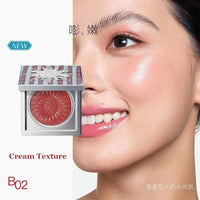 Emotional Shimmer Pressed Powder Blush for Natural Radiant Glow
