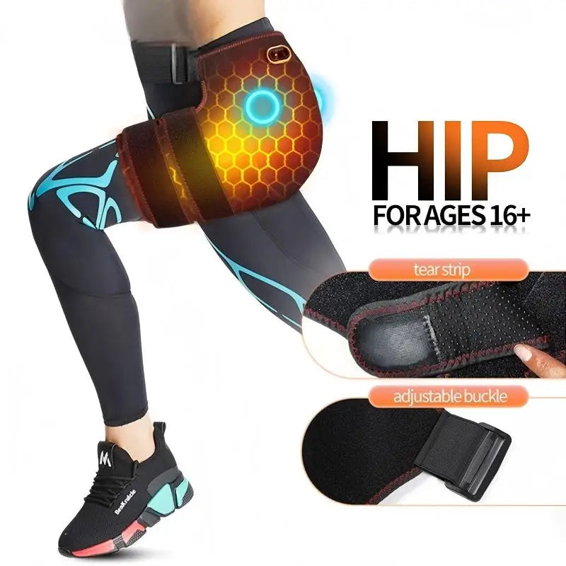 Heated Hip and Thigh Support Massage Wrap - 14