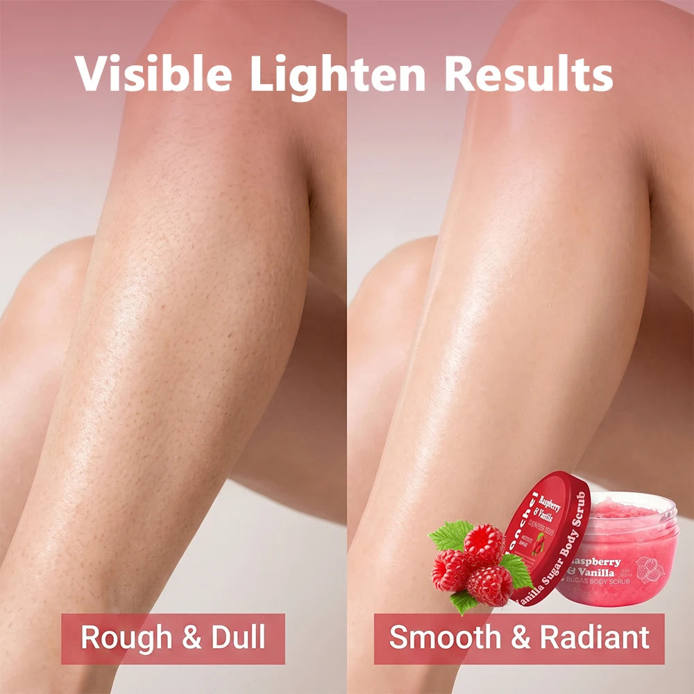 Raspberry & Vanilla Sugar Exfoliating Body Scrub - 4
