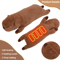 Heated Capybara Plush for Period Cramp Relief