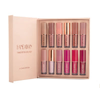 12-Color Waterproof Matte Liquid Lipstick Set