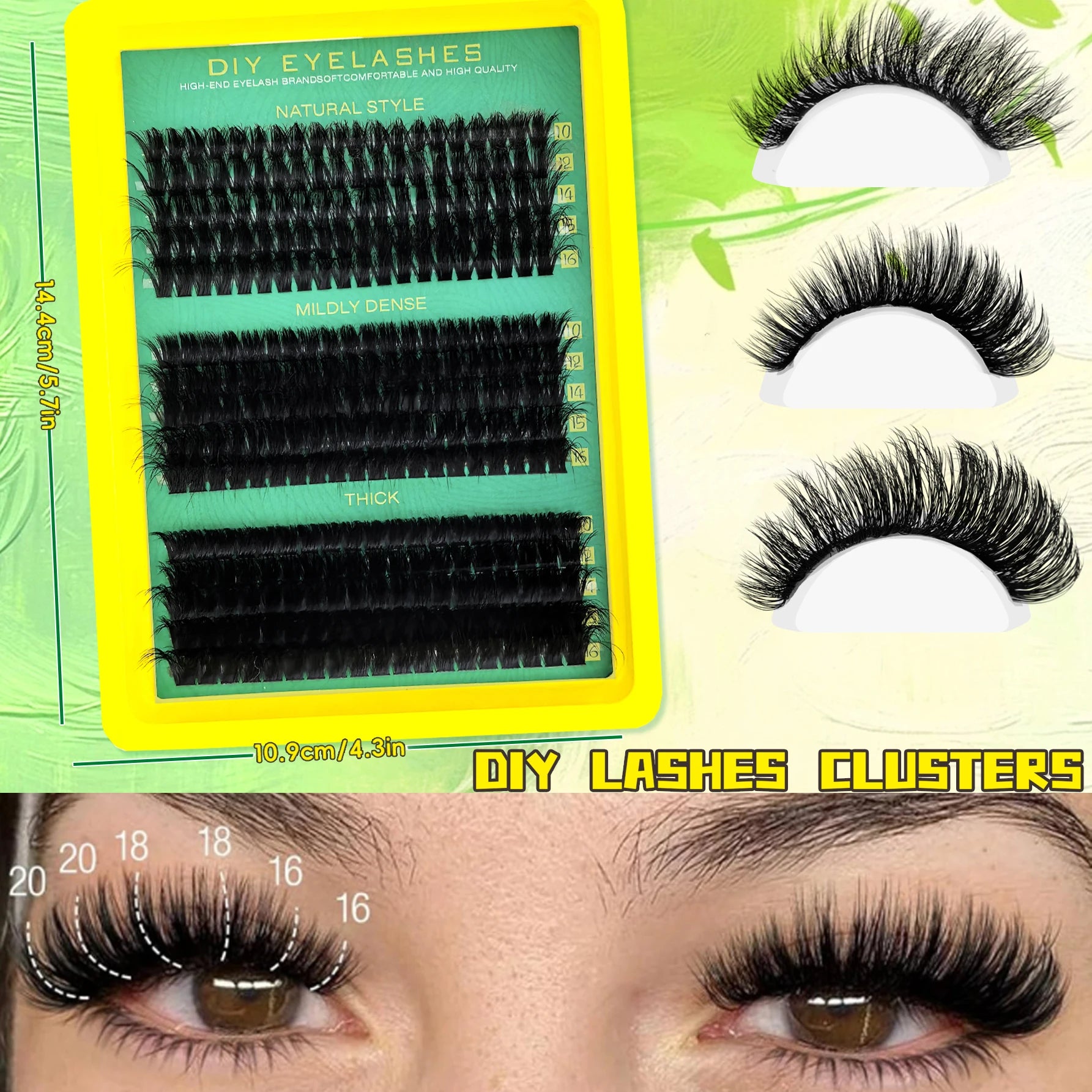 DIY Mega Volume Eyelash Cluster Extension Kit - 2