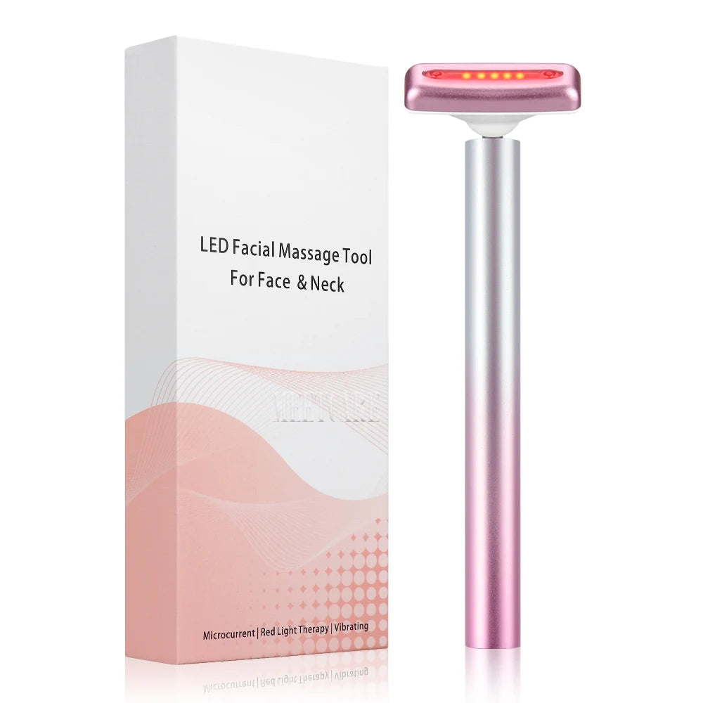 4-in-1 LED Facial Massage Wand for Anti-Aging & Skin Tightening - 16