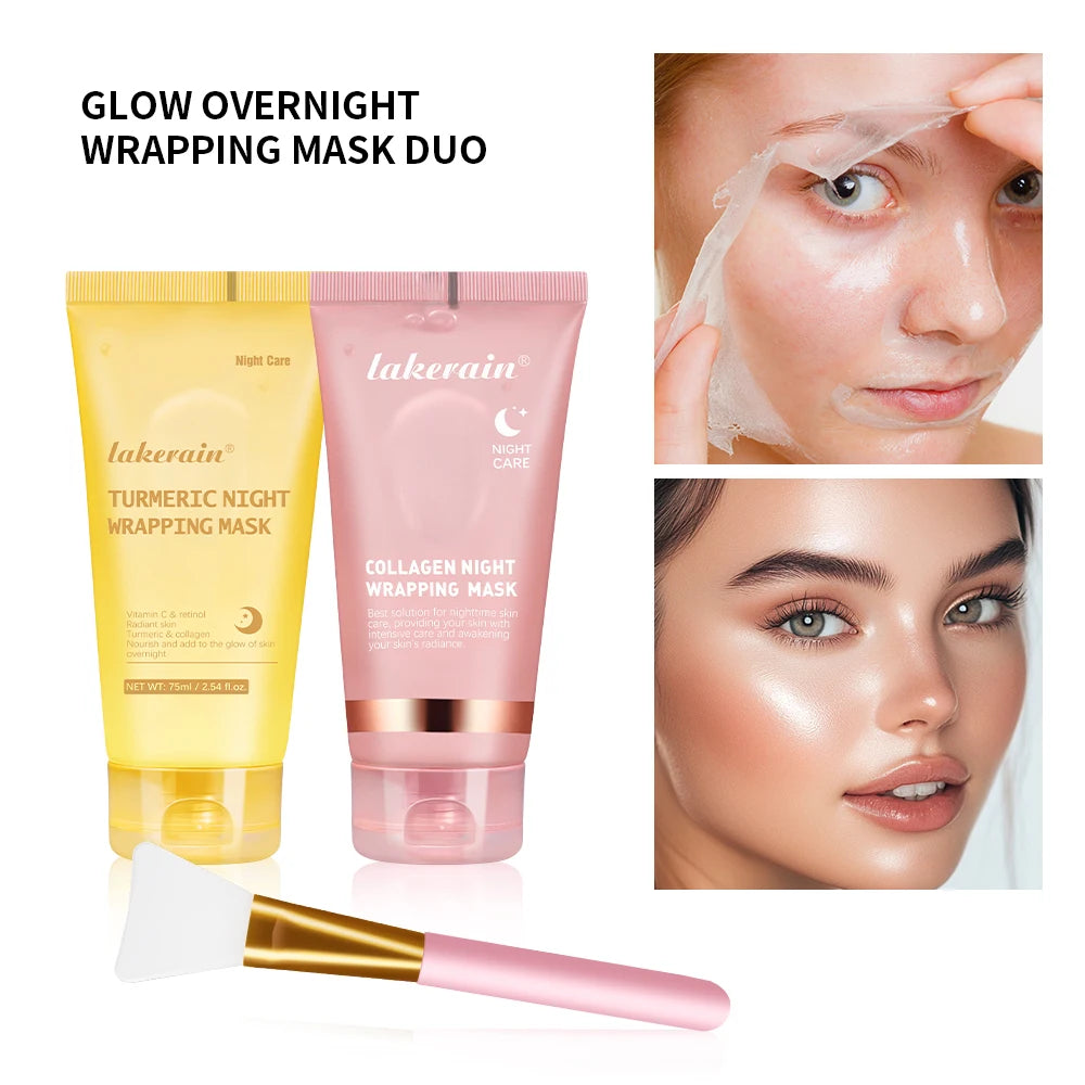 Overnight Collagen & Turmeric Glow Wrapping Mask Duo - 18