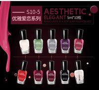 10-Piece Quick-Dry Peelable Nail Polish Set