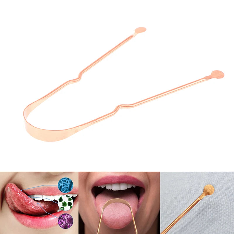 Pure Copper Tongue Scraper for Fresh Breath - 2