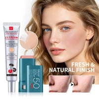 Color Correcting CC Cream and Sunscreen Blush Stick Duo
