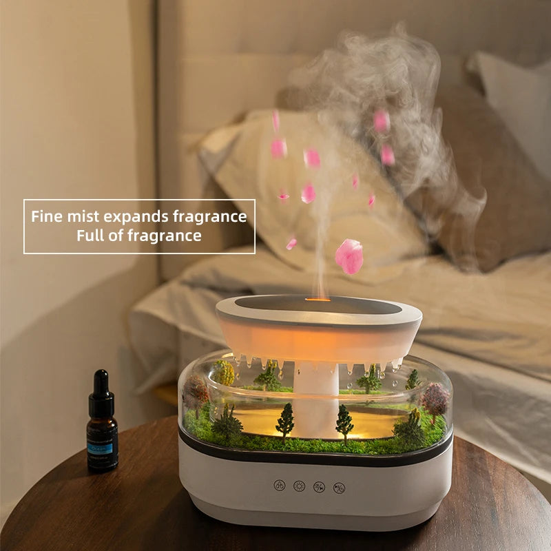 Raindrop Aromatherapy Humidifier with White Noise - 5