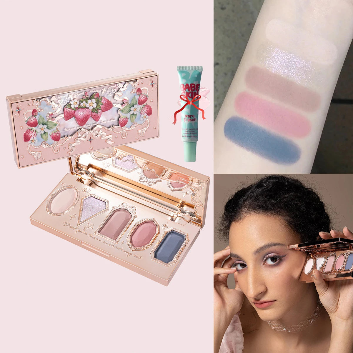 8-Color Chocolate Themed Eyeshadow Palette - 17