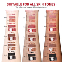 3-in-1 Waterproof Lip Liner, Lipstick & Gloss Travel Set