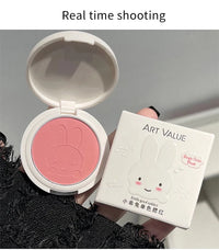Matte Rabbit Face Blush Powder for Natural Makeup