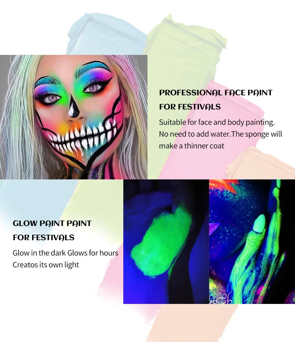 Waterproof Face and Body Paint Stick for Parties - 11