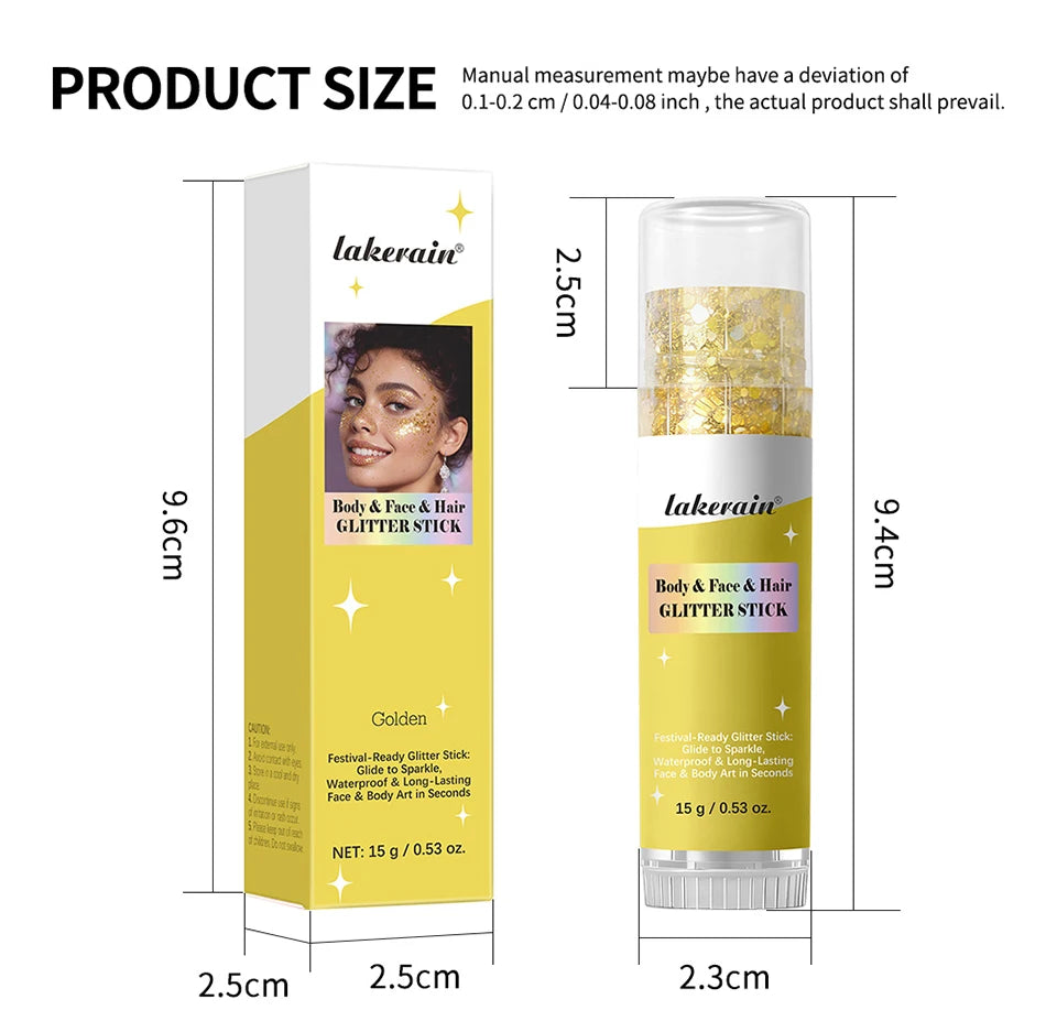 Waterproof Shimmer Glitter Glow Stick for Face and Body - 17