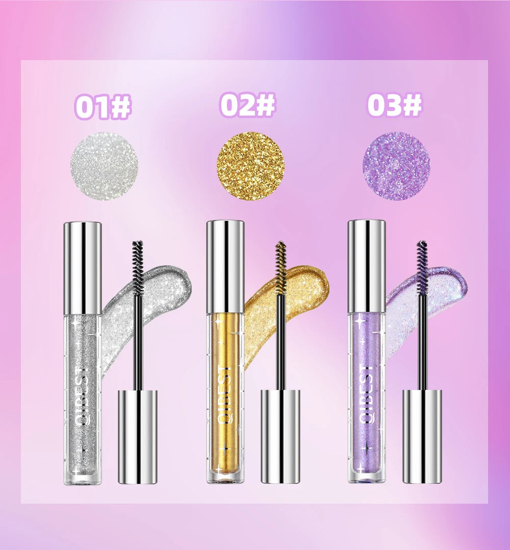 Diamond Glitter Mascara for Volumizing and Curling Lashes - 13