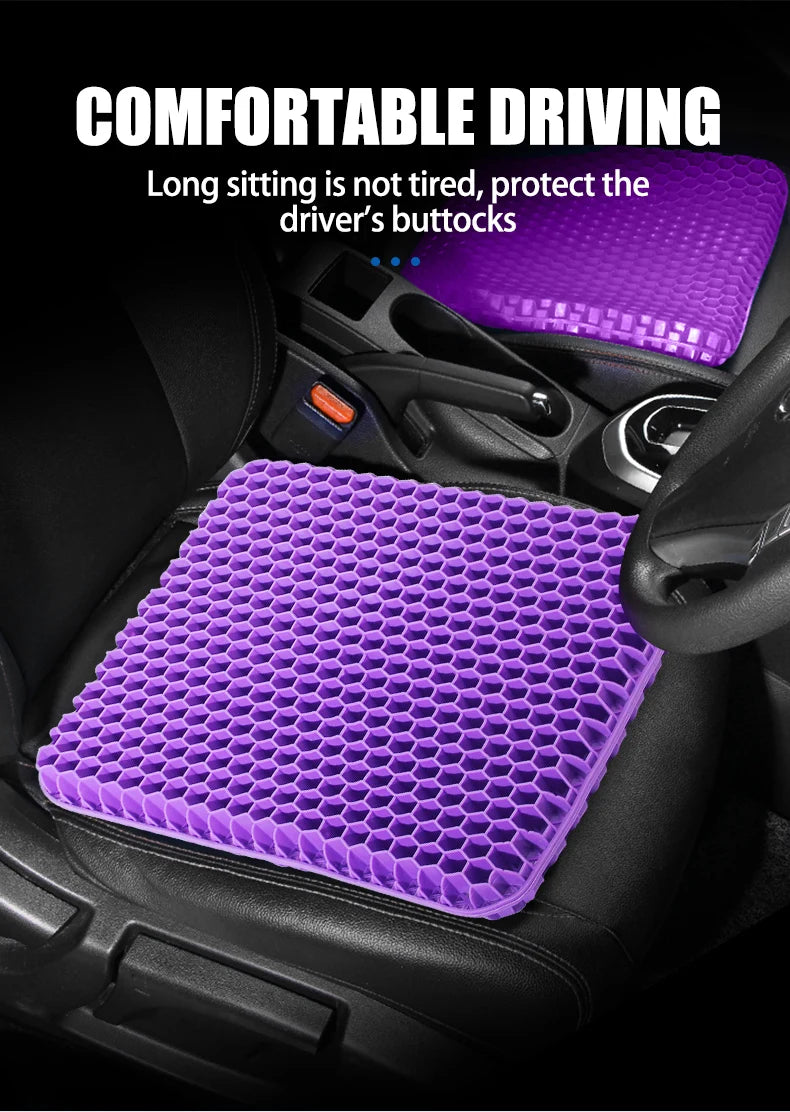 Breathable Honeycomb Gel Seat Cushion for Pain Relief - 13