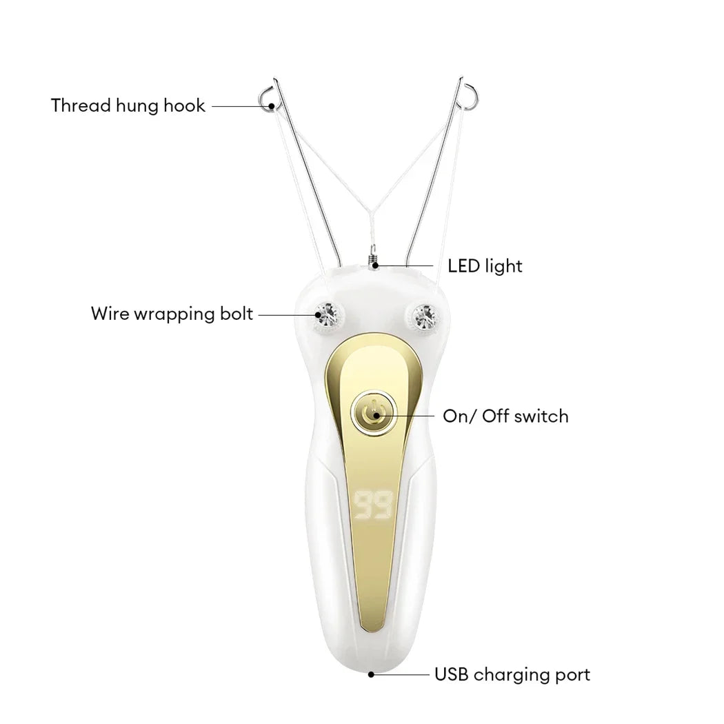 Electric Facial Hair Threading Epilator for Smooth Skin - 14