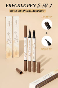 2-in-1 Waterproof Freckle Stamp Pen for Natural Makeup