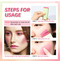 Creamy Multi-Use Tinted Blush Stick for Lips and Cheeks