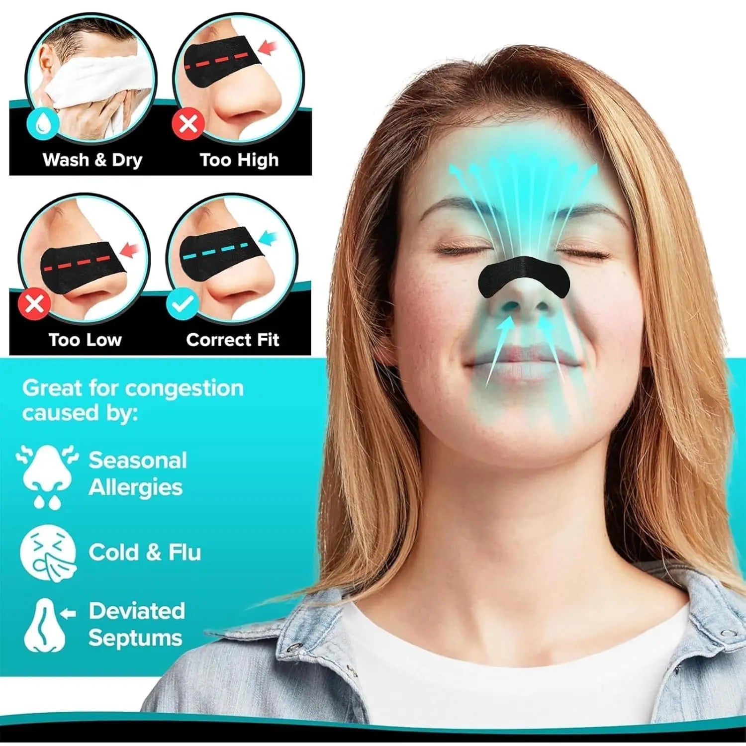 Breathable Nasal Strips for Better Sleep and Snore Relief - 8