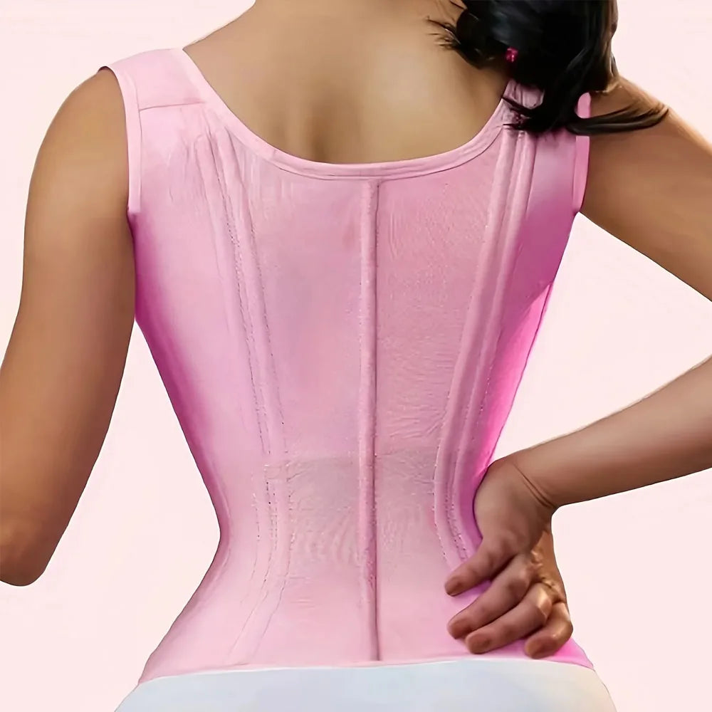 High-Elasticity Mesh Waist Cincher and Posture Correcting Corset - 3