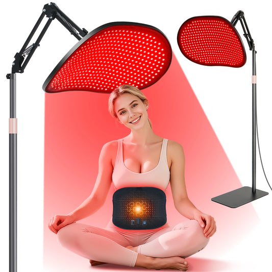 Red Light Therapy Floor Lamp for Pain Relief and Skin Care