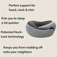 Ergonomic Memory Foam Travel Neck Pillow for Comfortable Sleep