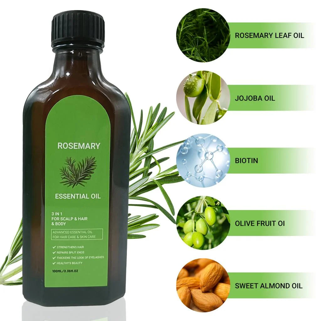 Rosemary Essential Oil for Hair Growth and Scalp Nourishment - 3