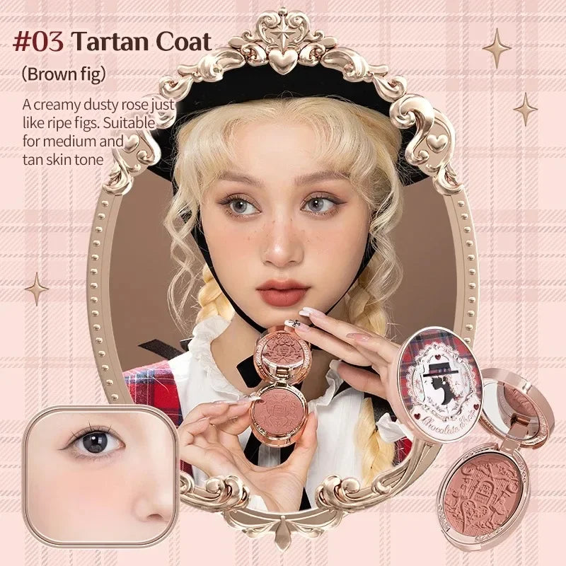 Long-Lasting Embossed Matte Powder Blush - 21