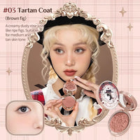 Long-Lasting Embossed Matte Powder Blush
