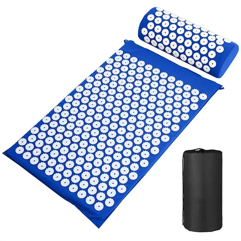 Acupressure Mat and Pillow Set for Back Pain Relief