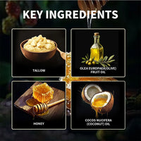 Moisturizing Beef Tallow Honey Balm for Dry Skin