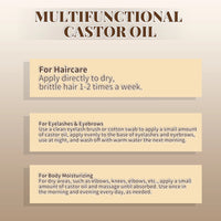 Pure Castor Oil for Hair Growth and Eyelash Conditioning
