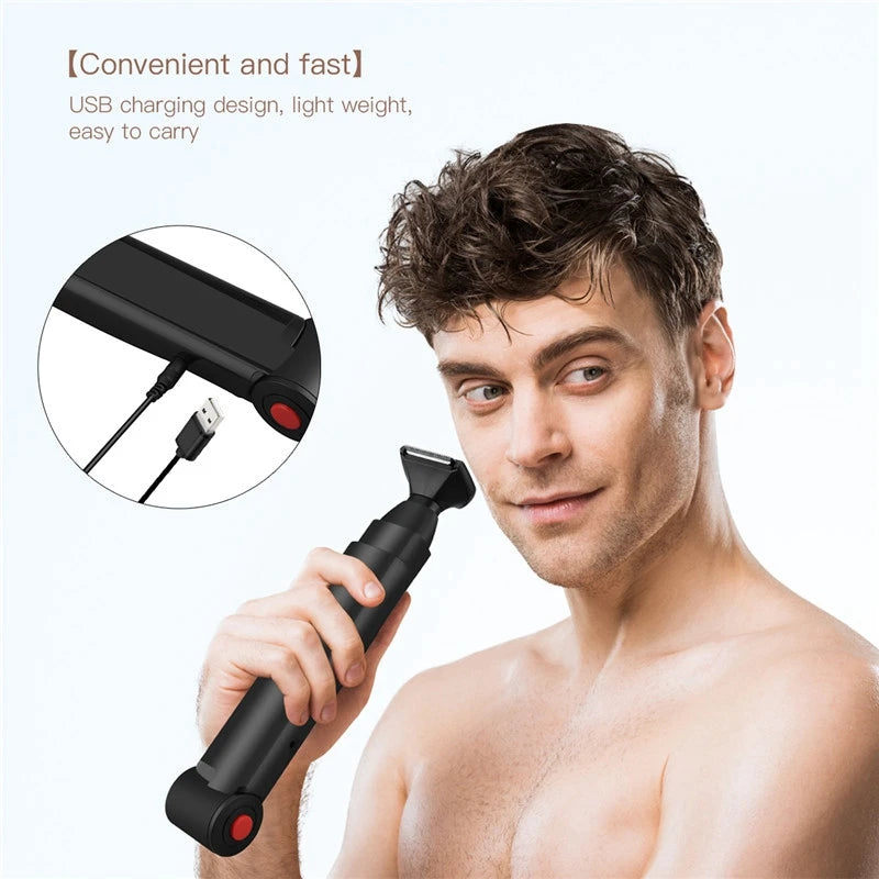 Adjustable Long-Handle Back Hair Shaver for Men - 8