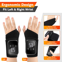 Heated Vibrating Wrist Massager for Pain Relief