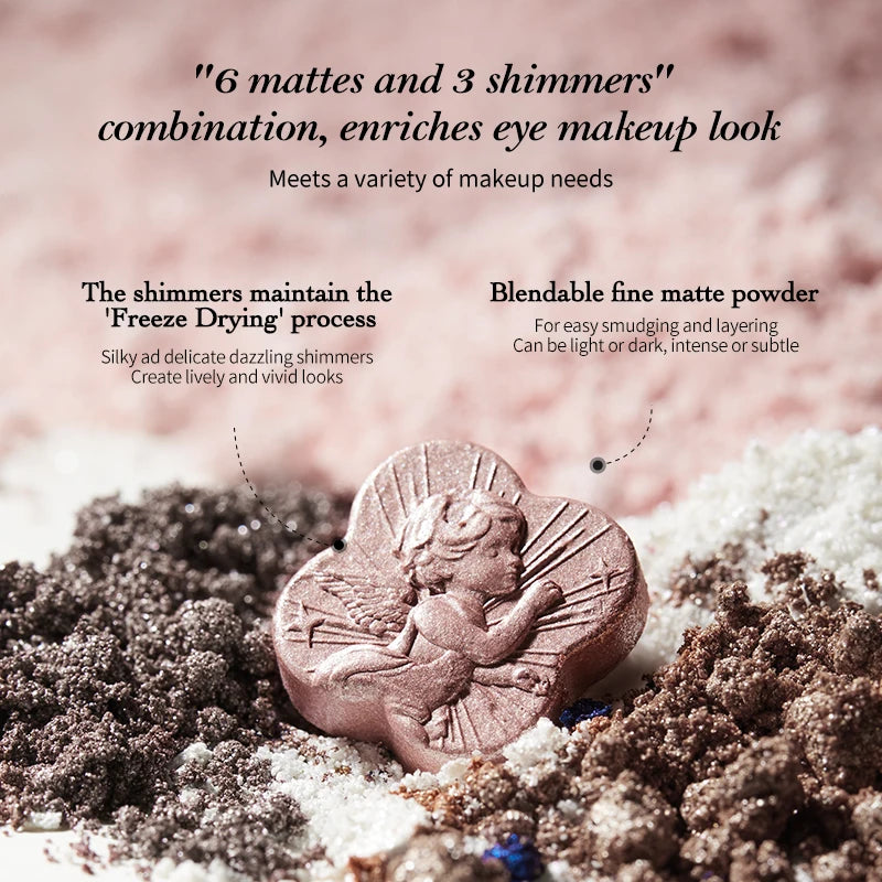 Nine-Color Angel Themed Eyeshadow Palette - 3