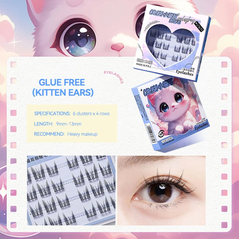 No-Glue DIY Segmented False Eyelashes - 31