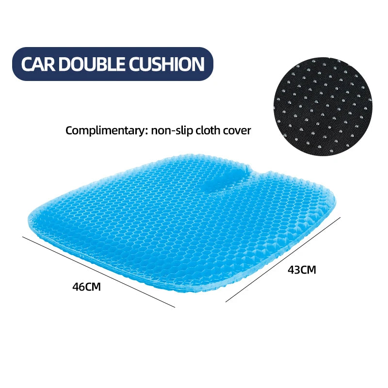 Honeycomb Gel Orthopedic Seat Cushion for Pressure Relief - 16